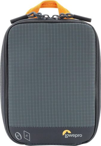 Lowepro GearUp Filter Pouch 100, Camera Case for Filter, Filter Case with 10 Sheet Filters, 2 Round Filters, Filter Mount, Non-Scratch Card Sleeve, Made with Recycled Fabrics, Grey in Saudi Arabia