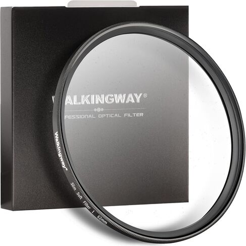 Walking Way 67MM White Pro Mist Diffusion Lens Filter, Dreamy Fog & Soft Glow Effect Filter for Video/Vlog/Portrait, HD Glass, Scratch-Resistant, Ultra-Slim Frame, No Vignetting (Medium-Soft 2) in Saudi Arabia