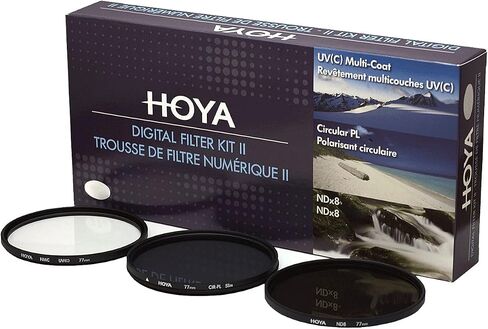Hoya 62mm (HMC UV/Circular Polarizer / ND8) 3 Digital Filter Set with Pouch in Saudi Arabia