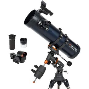 Celestron - AstroMaster 130EQ Newtonian Telescope & 1.25" Eyepiece and Filter Accessory Kit – 14 Piece Telescope Accessory Set – Plossl Telescope Eyepiece – Barlow Lens in Saudi Arabia