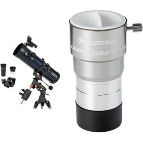 Celestron AstroMaster 130EQ Newtonian Telescope + Celestron Omni 2X Barlow Lens Bundle in Saudi Arabia