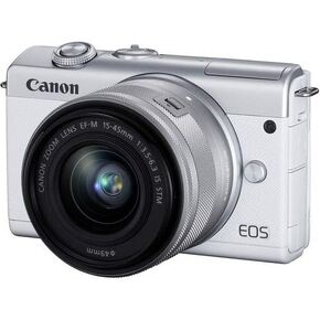 Canon EOS M200 Compact Mirrorless Digital Vlogging Camera with EF-M 15-45mm Lens, Vertical 4K Video Support, 3.0-inch Touch Panel LCD, Built-in Wi-Fi, and Bluetooth Technology, Black in Kuwait
