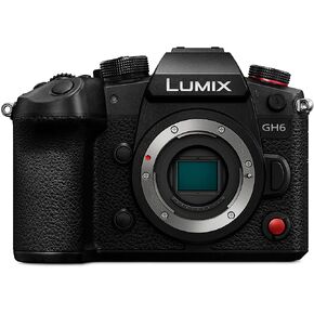 Panasonic LUMIX GH6, 25.2MP Mirrorless Micro Four Thirds Camera with Unlimited C4K/4K 4:2:2 10-bit Video Recording, 7.5-stop 5-Axis Dual Image Stabilizer, 12-60mm F2.8-4.0 Leica Lens - DC-GH6LK Black