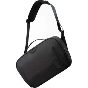 BAGSMART Canvas Camera Bag, Water-resistant Anti-Theft Women Men, Black | SLR DSLR Camera Case, Vintage Padded Camera Shoulder Bag in Saudi Arabia