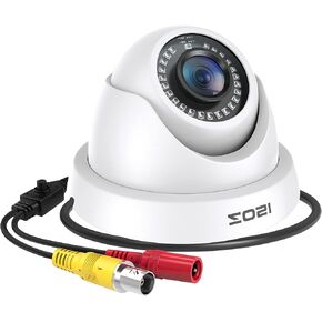كاميرات مراقبة ZOSI 1080 بكسل (هجينة 4 في 1 HD-CVI/TVI/AHD/960H تناظرية CVBS)، كاميرا مراقبة CCTV مقاومة للطقس 2 ميجابكسل في الهواء الطلق/داخلي، رؤية ليلية تصل إلى 80 قدمًا in Kuwait