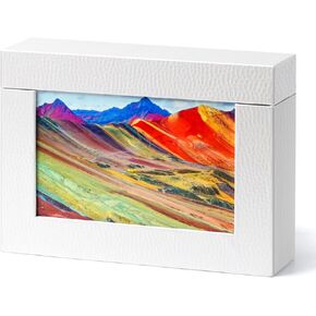Photo Storage Boxes 5x7, Cardboard Photo Boxes For Pictures, Family Photos Storage Box Set, Photo Album Box, Small Photo Storage Box Archival For Couple Photos, Postcards Box (Brown)