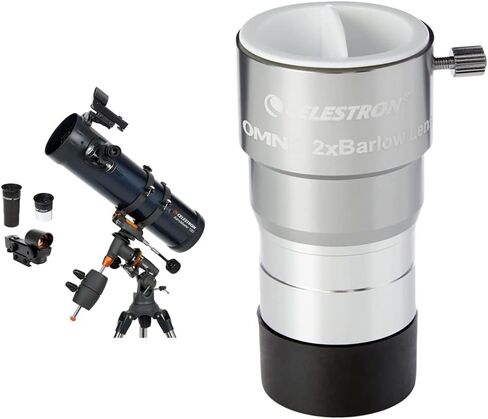 Celestron AstroMaster 130EQ Newtonian Telescope + Celestron Omni 2X Barlow Lens Bundle in Kuwait