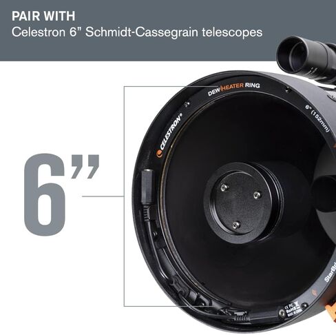 Celestron – Dew Heater Ring – Aluminum Dew Prevention – Compatible 6" Schmidt-Cassegrain Telescope in Saudi Arabia