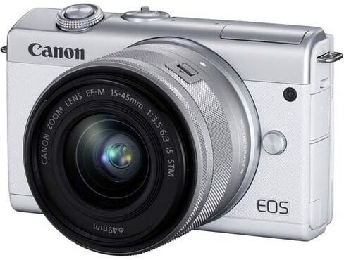Canon EOS M200 Compact Mirrorless Digital Vlogging Camera with EF-M 15-45mm Lens, Vertical 4K Video Support, 3.0-inch Touch Panel LCD, Built-in Wi-Fi, and Bluetooth Technology, Black in Kuwait