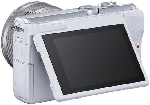 Canon EOS M200 Compact Mirrorless Digital Vlogging Camera with EF-M 15-45mm Lens, Vertical 4K Video Support, 3.0-inch Touch Panel LCD, Built-in Wi-Fi, and Bluetooth Technology, Black in Kuwait