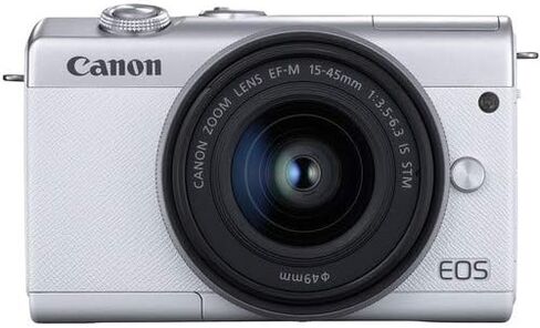 Canon EOS M200 Compact Mirrorless Digital Vlogging Camera with EF-M 15-45mm Lens, Vertical 4K Video Support, 3.0-inch Touch Panel LCD, Built-in Wi-Fi, and Bluetooth Technology, Black in Kuwait