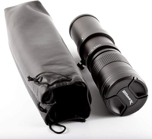 Ultimaxx 420-800mm (840-1600) HD Telephoto Zoom Lens for Canon EOS 90D, 80D 77D, 70D, 5D Mark IV, 6D Mark II, 7D Mark II DSLR Cameras & Rebel T7i, T7s, T7, T6s, T6i, T6, SL3, SL2 Digital SLR Cameras in Saudi Arabia