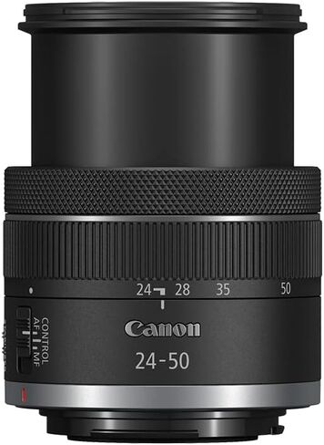 كانون RF24-50 ملم F4.5-6.3 هو اس تي ام لكاميرا كانون كاملة الاطار غير العاكسة بدون مرايا، زاوية واسعة الى عدسة تكبير قياسية، صغيرة وخفيفة الوزن، تثبيت بصري للصورة، لمدونات الفيديو او التصوير in Kuwait