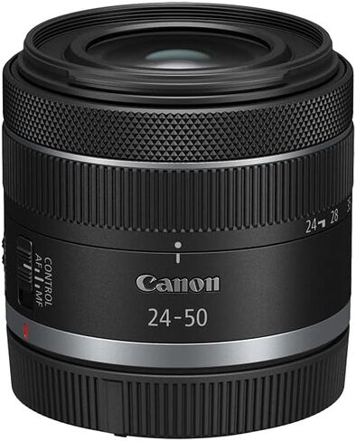 كانون RF24-50 ملم F4.5-6.3 هو اس تي ام لكاميرا كانون كاملة الاطار غير العاكسة بدون مرايا، زاوية واسعة الى عدسة تكبير قياسية، صغيرة وخفيفة الوزن، تثبيت بصري للصورة، لمدونات الفيديو او التصوير in Kuwait