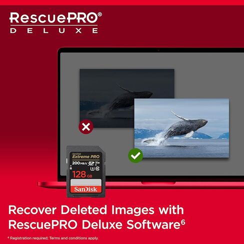 بطاقة ذاكرة سانديسك اكستريم برو SDXC UHS-I سعة 128 جيجا - C10، U3، V30، 4K UHD، بطاقة SD - SDSDXXD-128G-GN4IN in Kuwait