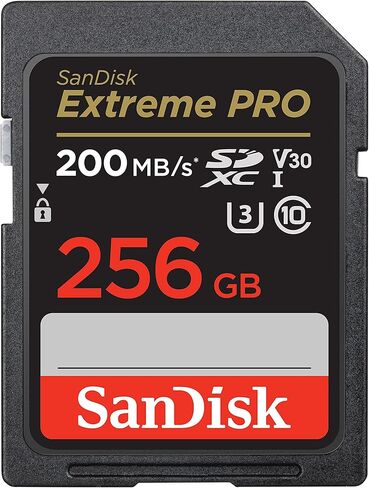 بطاقة ذاكرة سانديسك اكستريم برو SDXC UHS-I سعة 128 جيجا - C10، U3، V30، 4K UHD، بطاقة SD - SDSDXXD-128G-GN4IN in Kuwait