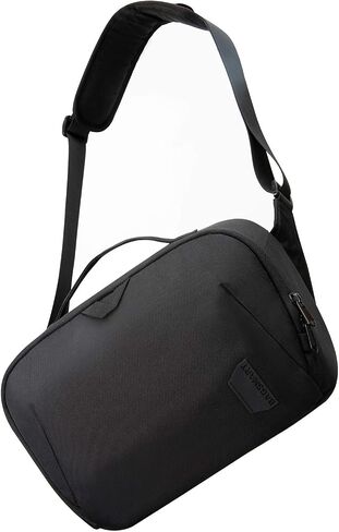 BAGSMART Canvas Camera Bag, Water-resistant Anti-Theft Women Men, Black | SLR DSLR Camera Case, Vintage Padded Camera Shoulder Bag in Saudi Arabia