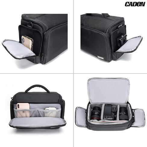 CADeN Compact Camera Shoulder Crossbody Bag Case Compatible for Nikon, Canon, Sony SLR/DSLR Mirrorless Cameras and Lenses Waterproof(1.0 S, Pink) in Saudi Arabia
