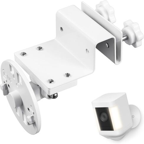 حامل مزراب مقاوم للطقس من Wasserstein متوافق مع Ring Spotlight Cam Pro وRing Spotlight Cam Plus - تركيب مرن لكاميرات Ring Spotlight in Kuwait