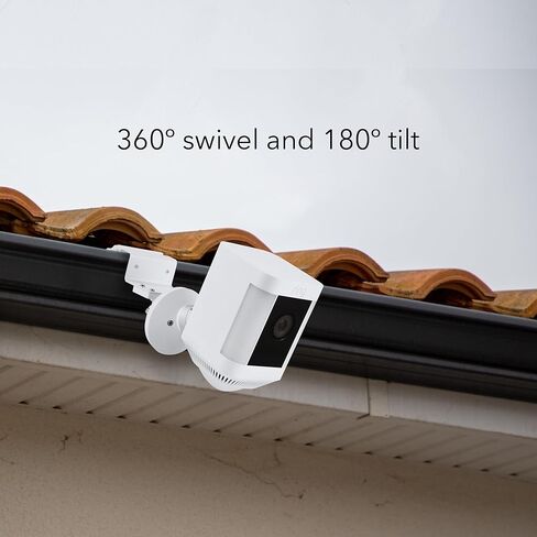 حامل مزراب مقاوم للطقس من Wasserstein متوافق مع Ring Spotlight Cam Pro وRing Spotlight Cam Plus - تركيب مرن لكاميرات Ring Spotlight in Kuwait