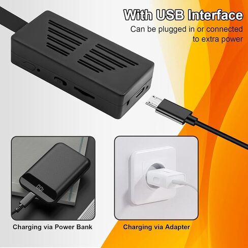 64GB Hidden Camera DIY 1080P Mini Portable Spy Camera Covert Nanny Video Recorder with Motion Detection Security Cameras for Home, Office in Saudi Arabia