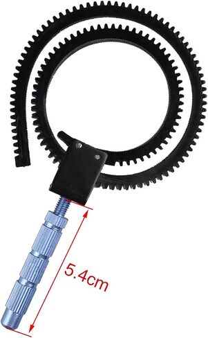 Futheda 2PCS SLR Camera Focusing Ring Zoom Ring with Adjustable Handle Focus Ring Handle Lever Follower Gear Belt Focal Strap Photograph Accessories Compatible with DSLR/SLR Camera Video Camcorder in Kuwait