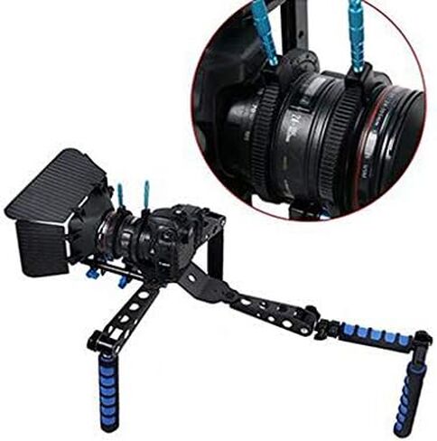 Futheda 2PCS SLR Camera Focusing Ring Zoom Ring with Adjustable Handle Focus Ring Handle Lever Follower Gear Belt Focal Strap Photograph Accessories Compatible with DSLR/SLR Camera Video Camcorder in Kuwait