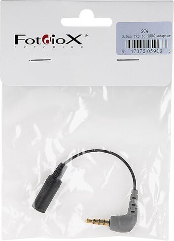 Fotodiox SC4 Replacement Adapter Cable - 3.5mm TRS Female to 3.5mm TRRS Male Adapter Cable (TRS-TRRS) in Saudi Arabia