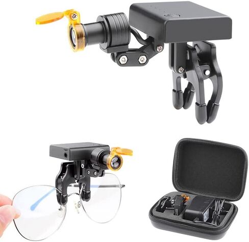 OUBO 5W LED Head Light with Optical Filter Clip on Type for Binocular Loupes Glasses DY-013 in Saudi Arabia