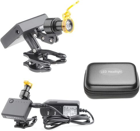 OUBO 5W LED Head Light with Optical Filter Clip on Type for Binocular Loupes Glasses DY-013 in Saudi Arabia