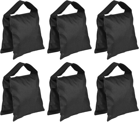 Photography Weight Bags Counter-Balance Sandbag Heavy Duty Sand Bag for Video Stand Black (6 PCS /4PCS/2PCS Optional) in Saudi Arabia