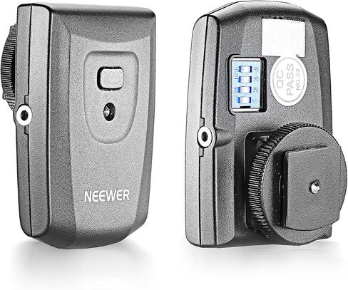 مجموعة مشغل الاستوديو Speedlite لاسلكي، 16 قناة من نيوير، بما في ذلك (1) جهاز إرسال و(3) استقبال، مناسبة لكاميرا Canon Nikon Pentax Olympus Panasonic DSLR (RT-16) in Saudi Arabia