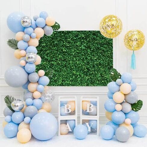 LYWYGG 5X3FT Green Leaves Photography Backdrops Mmicrofiber Nature Backdrop Birthday Background for Birthday Party Seamless Photo Booth Prop Backdrop CP-87-0503 in Kuwait