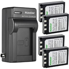 Kastar Battery and AC Wall Charger Replacement for Olympus Li-10B, Li-12B Battery, Olympus Li-10C, Li-10CN Charger, Camedia X-2, X-3, X-500, IR-500, FE-200 Camera in Kuwait