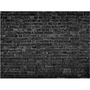 AIIKES 7x5ft جدار الطوب الأسود التصوير خلفية الطوب خلفية خمر موضوع الحجر الطوب خلفية الطفل حفلة عيد ميلاد الديكور صور كشك استوديو الدعائم 11-501 in Saudi Arabia