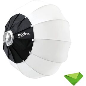 GODOX Softbox Lantern CS-65D 65cm/25.59Inch Bowens Mount Light Modifier | Soft Box Compatible with Aputure 300D Mark II 120D, SL-60W VL150 SL150WII FV150 AD200PRO AD300 AD400PRO AD600 VL200 UL150 etc in Saudi Arabia