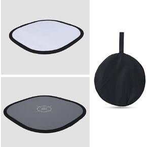 Jacksking Balance Card, 30cm Folding Portable 18% Grey White Balance Reference Card with Bag Photography Accessory in Kuwait