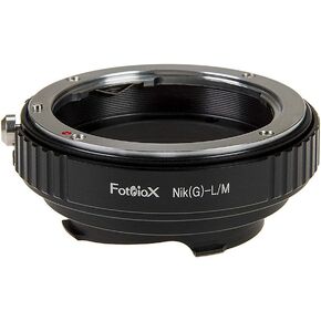 Fotodiox Lens Mount Adapter with Leica 6-Bit M-Coding - Nikon Nikkor F Mount G-Type D/SLR Lens to Leica M Mount Rangefinder Camera Body with Built-in Aperture Control Dial in Saudi Arabia