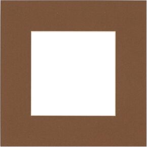 CountryArtHouse Taupe Acid Free 8x10 Picture Frame Mats with White Core Bevel Cut for 5x7 Pictures - Fits 8x10 Frame - Pack of 10 Mats in Kuwait