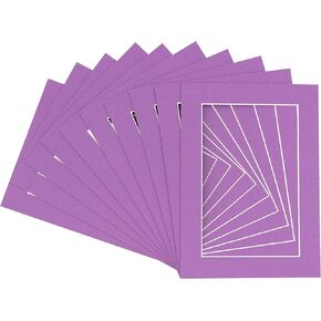 5.5x8.5 Mat for 8.5x11 Frame - Precut Mat Board Acid-Free Mixed Colors 5.5x8.5 Photo Matte For a 8.5x11 Picture Frame, Matboard for Family Photos, Show Kits, Art, Picture Framing, Pack of 10 Mats in Saudi Arabia