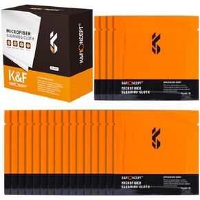 K&F Concept Microfibers Cleaning Cloths 20 Pack - for Smartphones, Tablets, TV, Notebook or Desktop Screen, Display Cabinets, Mirrors, Glass Tables in Kuwait