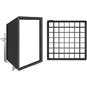 موزع سوفت بوكس قابل للطي من جي في ام مع خلية نحل شبكية لمصباح فيديو LED RGB سلسلة 800D/560AS/480LS، عبوة واحدة، مناسب لاضاءة الاستوديو والتصوير الفوتوغرافي البورتريه واضاءة الفيديو، لوحة LED، 11 انش × in Kuwait