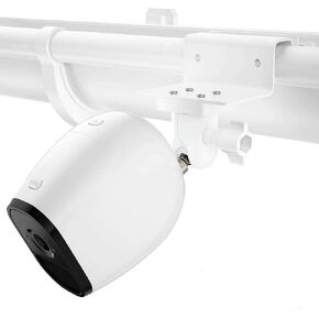 HOLACA Gutter Mount for Arlo and Eufy Cameras, Black, 360-Degree Rotation, 90-Degree Tilt, Secure Mounting in Saudi Arabia