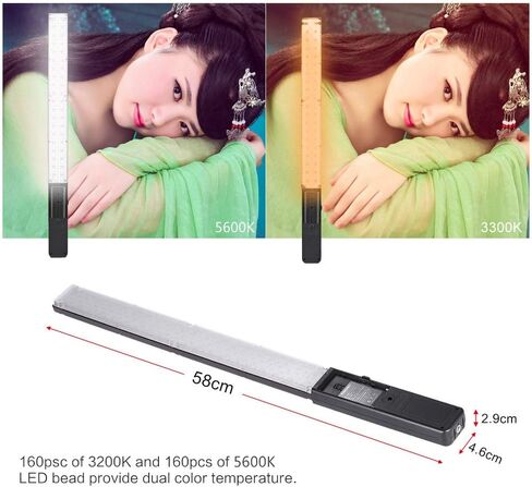 YONGNUO YN360 Handheld LED Video Light 3200k 5500k RGB Colorful Stick Professional Photo LED Stick in Saudi Arabia