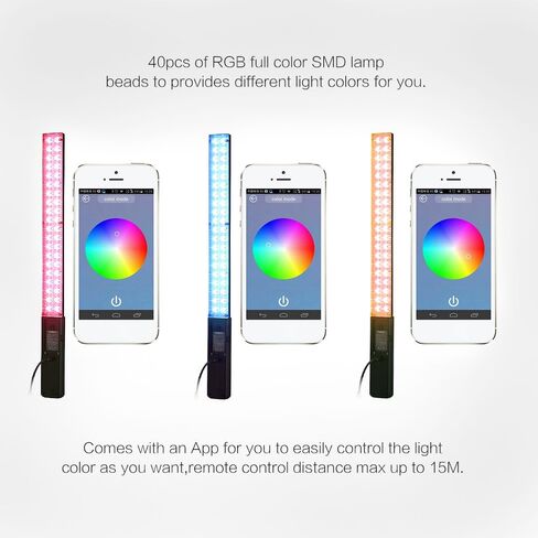 YONGNUO YN360 Handheld LED Video Light 3200k 5500k RGB Colorful Stick Professional Photo LED Stick in Saudi Arabia