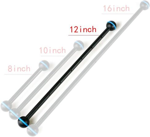 12" Double Ball Arm for Connecting Strobe/Video Light to Underwater Housing in Saudi Arabia