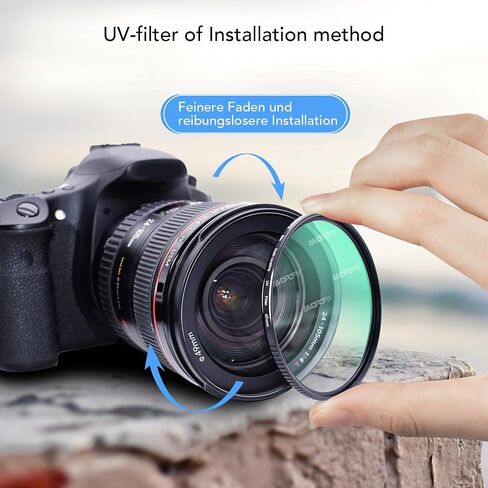 49mm MC UV Camera Filter,16 Multi-Layer Coated HD/Waterproof/Scratch Resistant UV Filter with,Ultra-Slim UV Filter for 49mm Camera Lens in Saudi Arabia