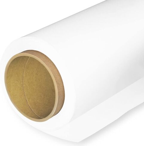 Seamless Photography Background Paper, White Photo Backdrop Paper Roll for Photoshoot, Video and Streaming #93 (6.8x16 Feet, Arctic White) in Kuwait