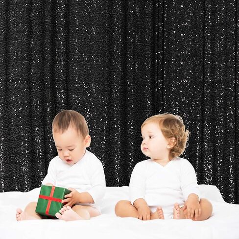 Poise3EHome 6FT x 8FT Silver Sequin Backdrop,Shimmer Backdrop Curtain for Photography Birthday Wedding Ceremony Engagement Baby Shower Bachelorette Christmas Party Decorations in Kuwait