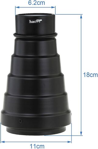 Haoge Metal Conical Snoot with Honeycomb Grid and Color Gel Filter Kit for Balcar Paul C Buff AlienBees Alien Bees Einstein White Lightning Studio Strobe Monolight Photography Flash Light in Saudi Arabia